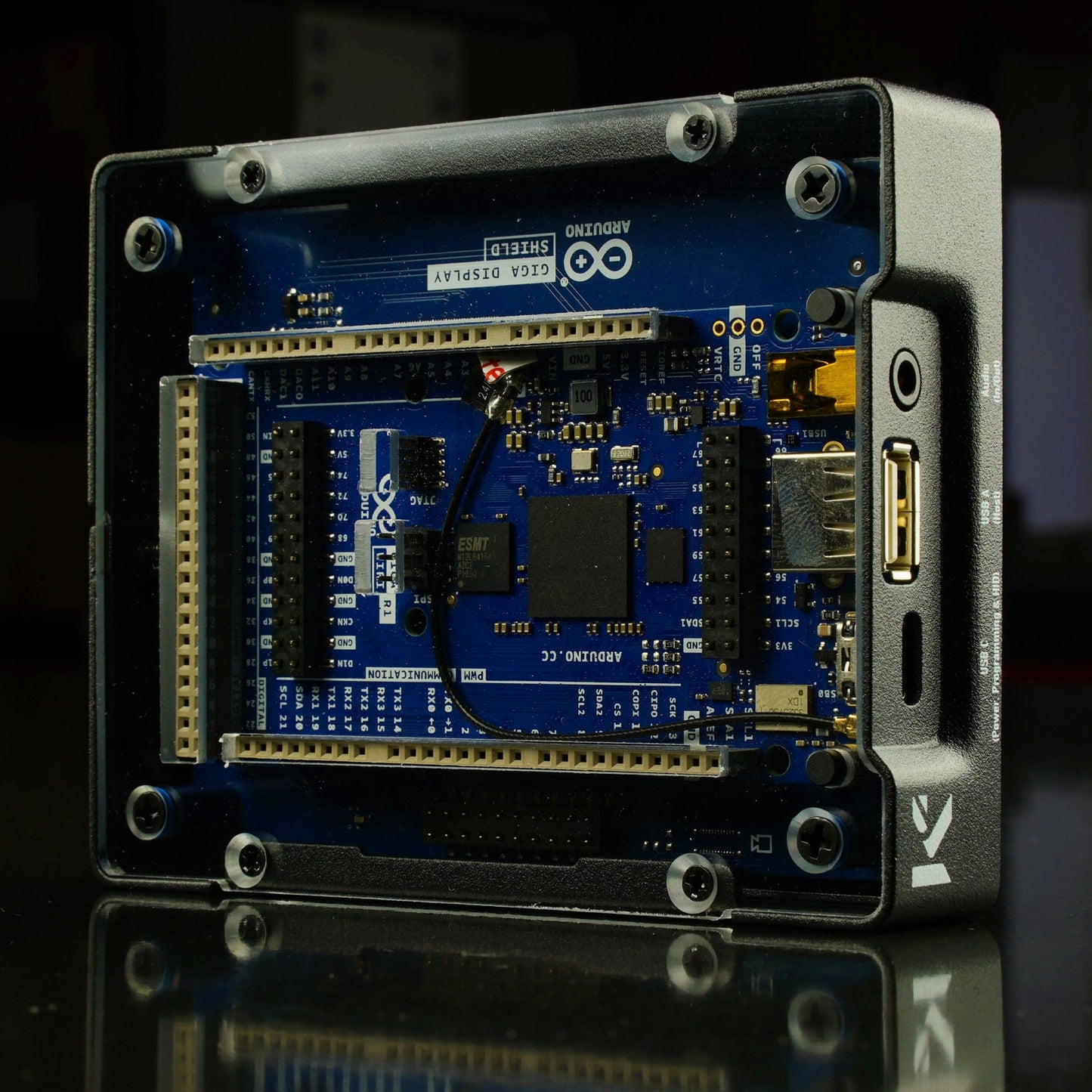 KKSB Case with Adjustable Stand for Arduino GIGA R1 WiFi and GIGA Display Shield