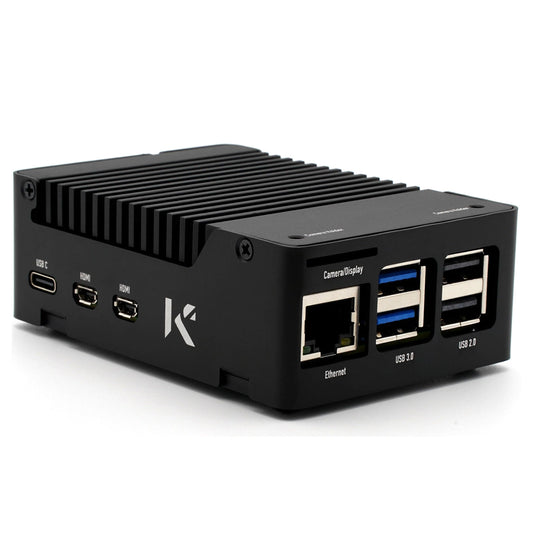 KKSB Raspberry Pi 5 Case with Aluminium Heatsink for Passive Cooling