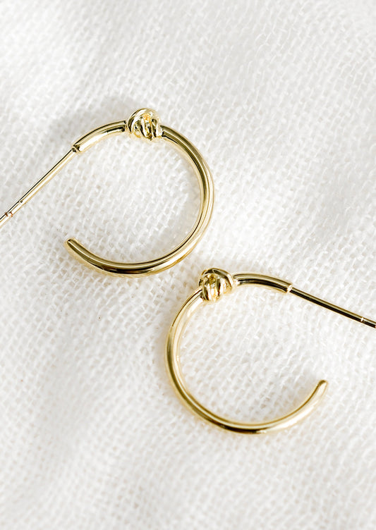 Knotwork Hoop Earrings