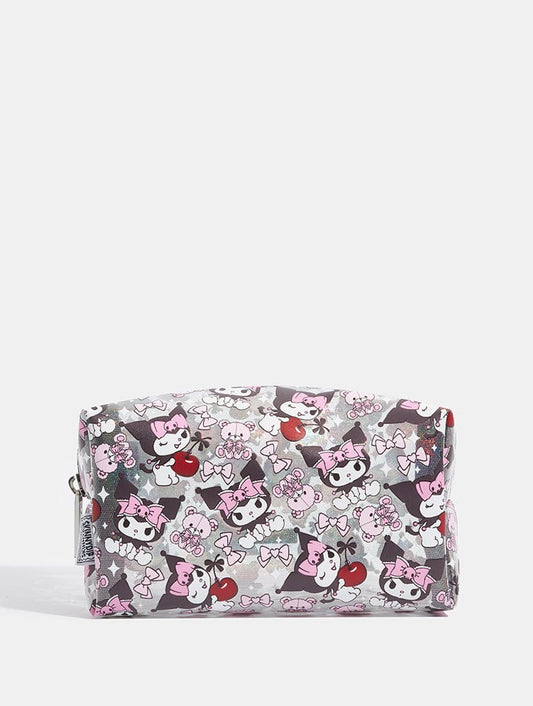 Kuromi x Skinnydip Teddy Bow Make Up Bag