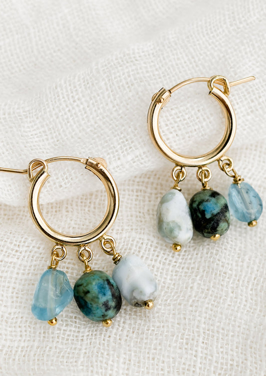 Larimar Mix Earrings