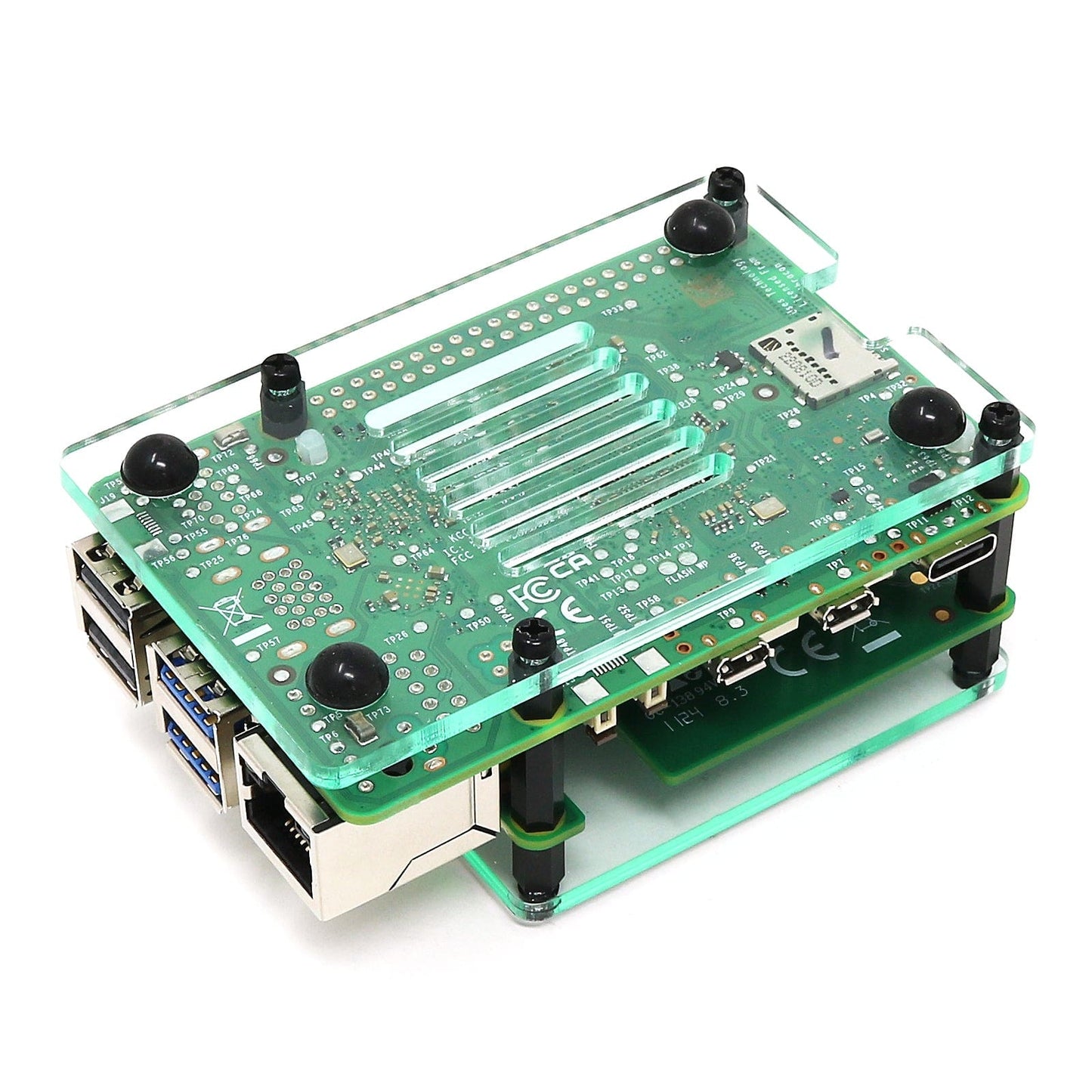 Layer Case for Raspberry Pi M.2 HAT+ & Active Cooler