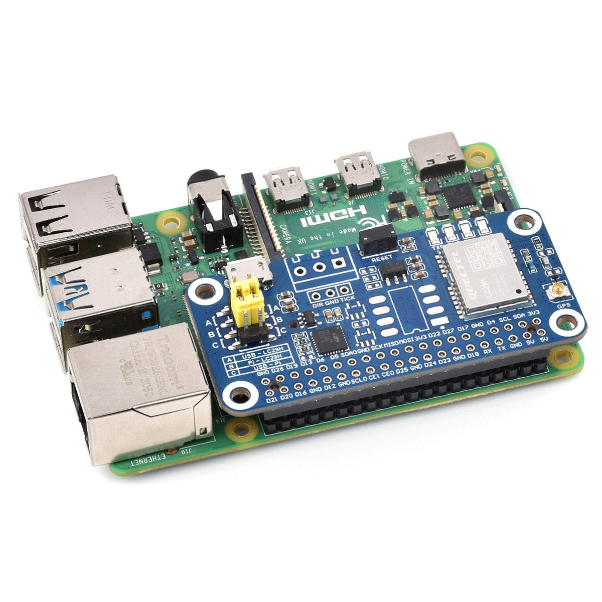 LC29H(BS) GPS/RTK HAT for Raspberry Pi