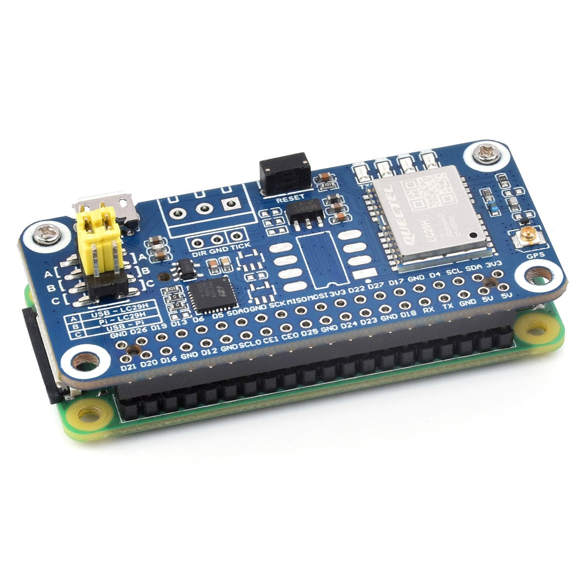 LC29H(DA) GPS/RTK HAT for Raspberry Pi