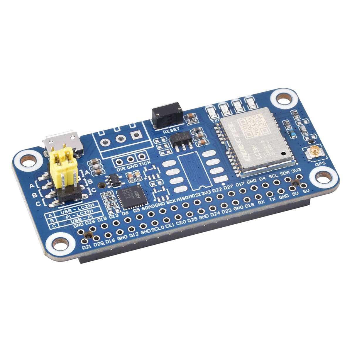 LC29H(DA) GPS/RTK HAT for Raspberry Pi