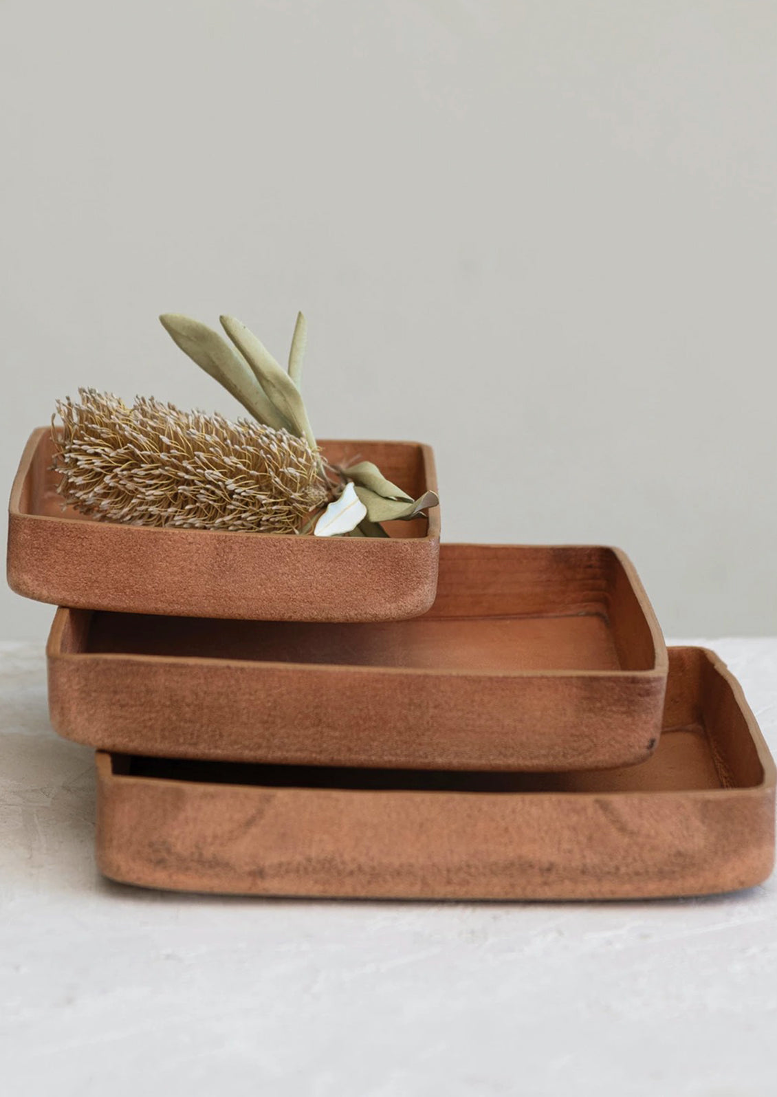 Leather Catchall Tray