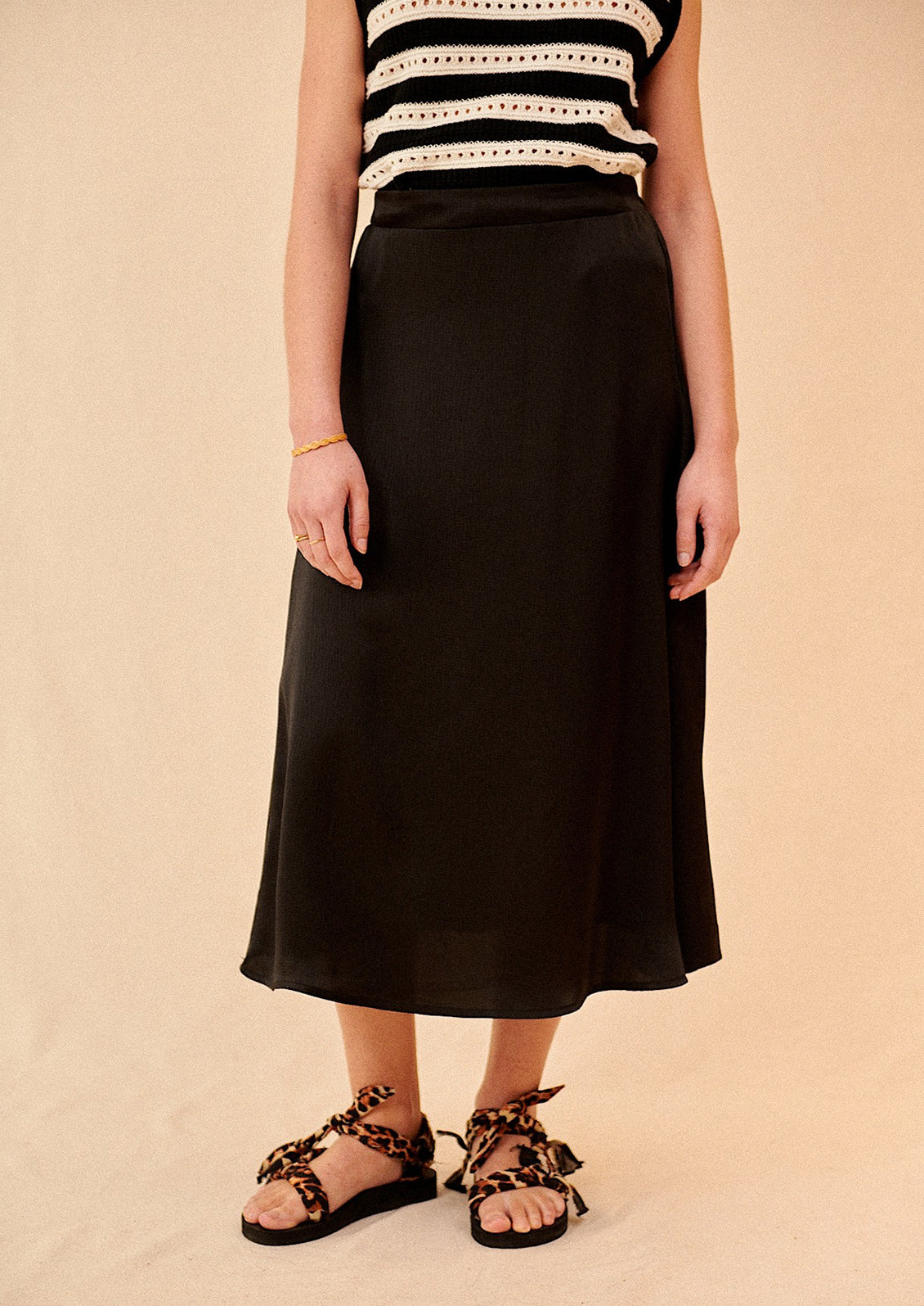 Legrand Satin Midi Skirt
