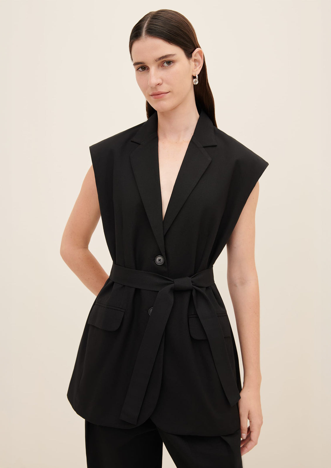 Lena Sleeveless Blazer