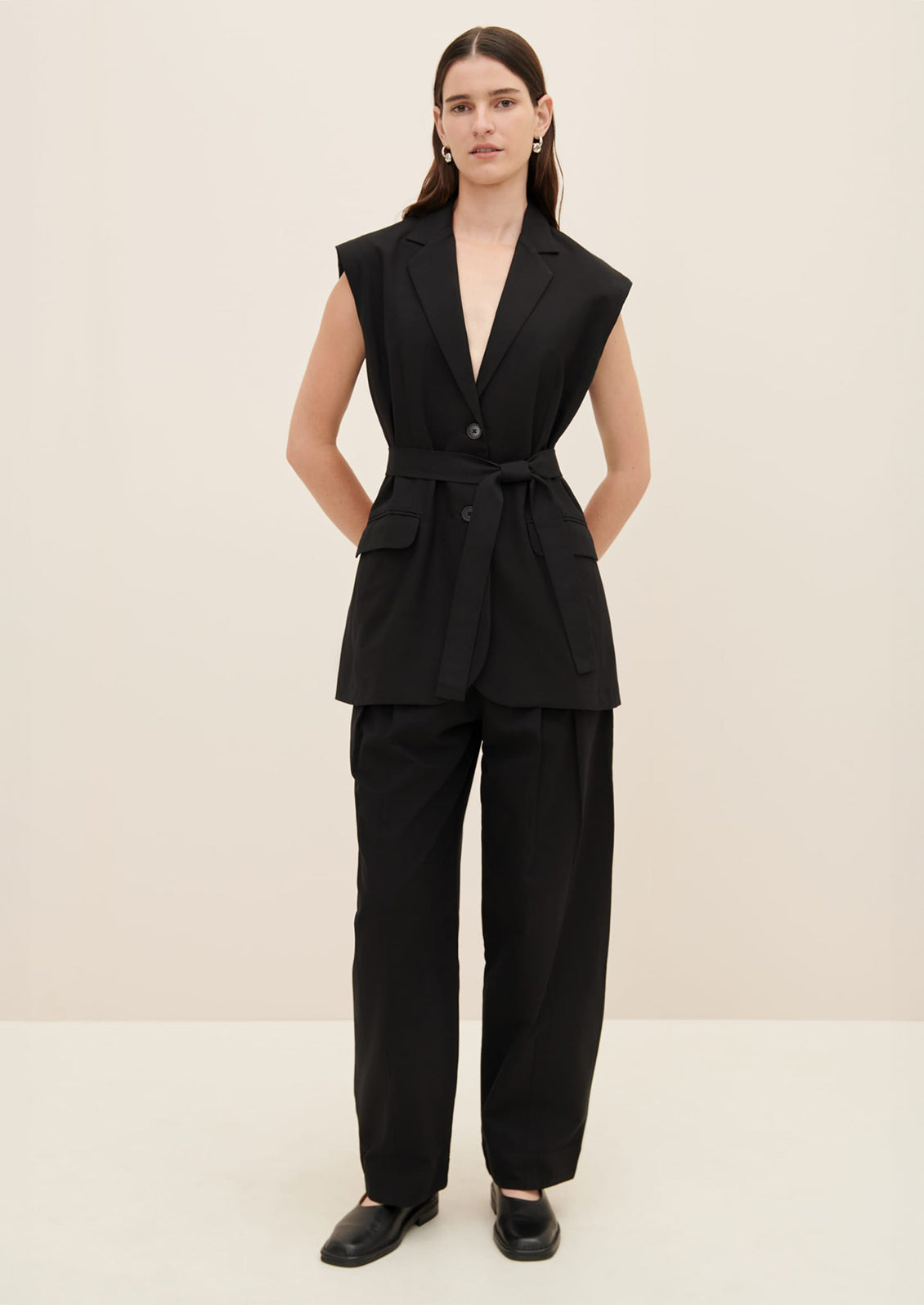 Lena Sleeveless Blazer