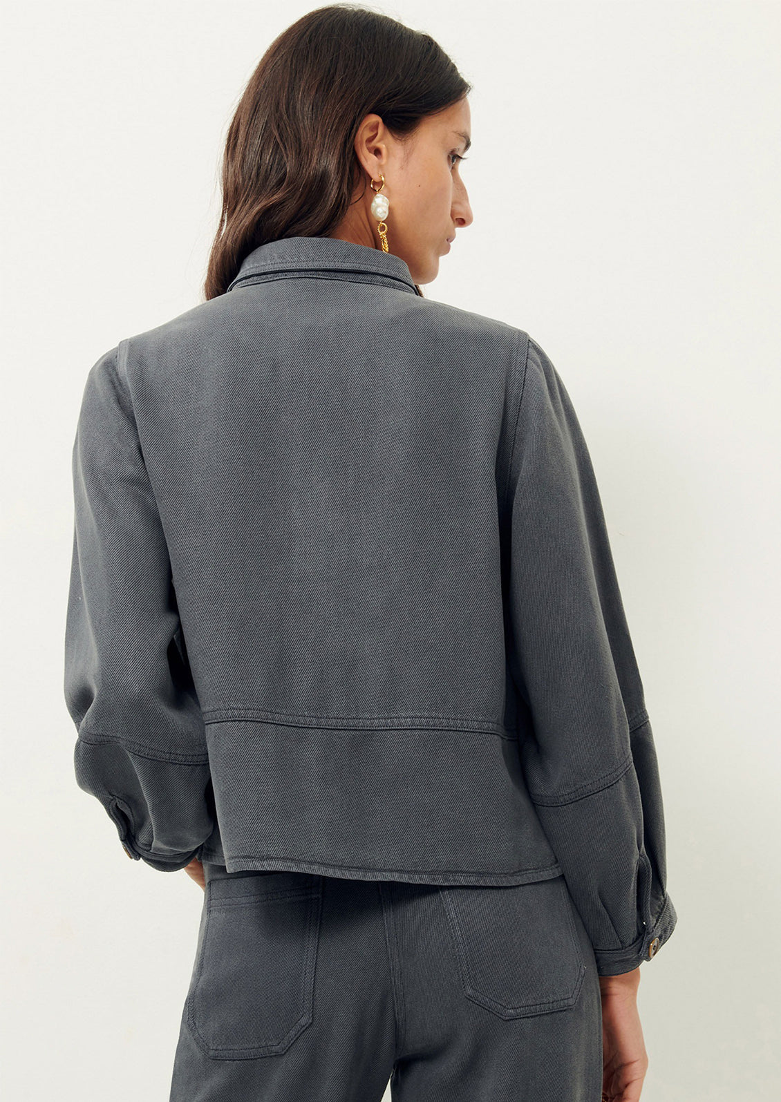 Leone Cropped Shirt Jacket