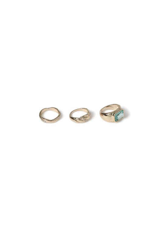 Liars & Lovers 3 Pack Stacking Rings with Stones