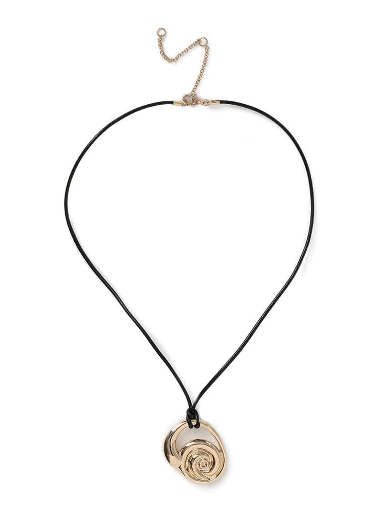 Liars & Lovers Gold Swirl Long Pendent Necklace