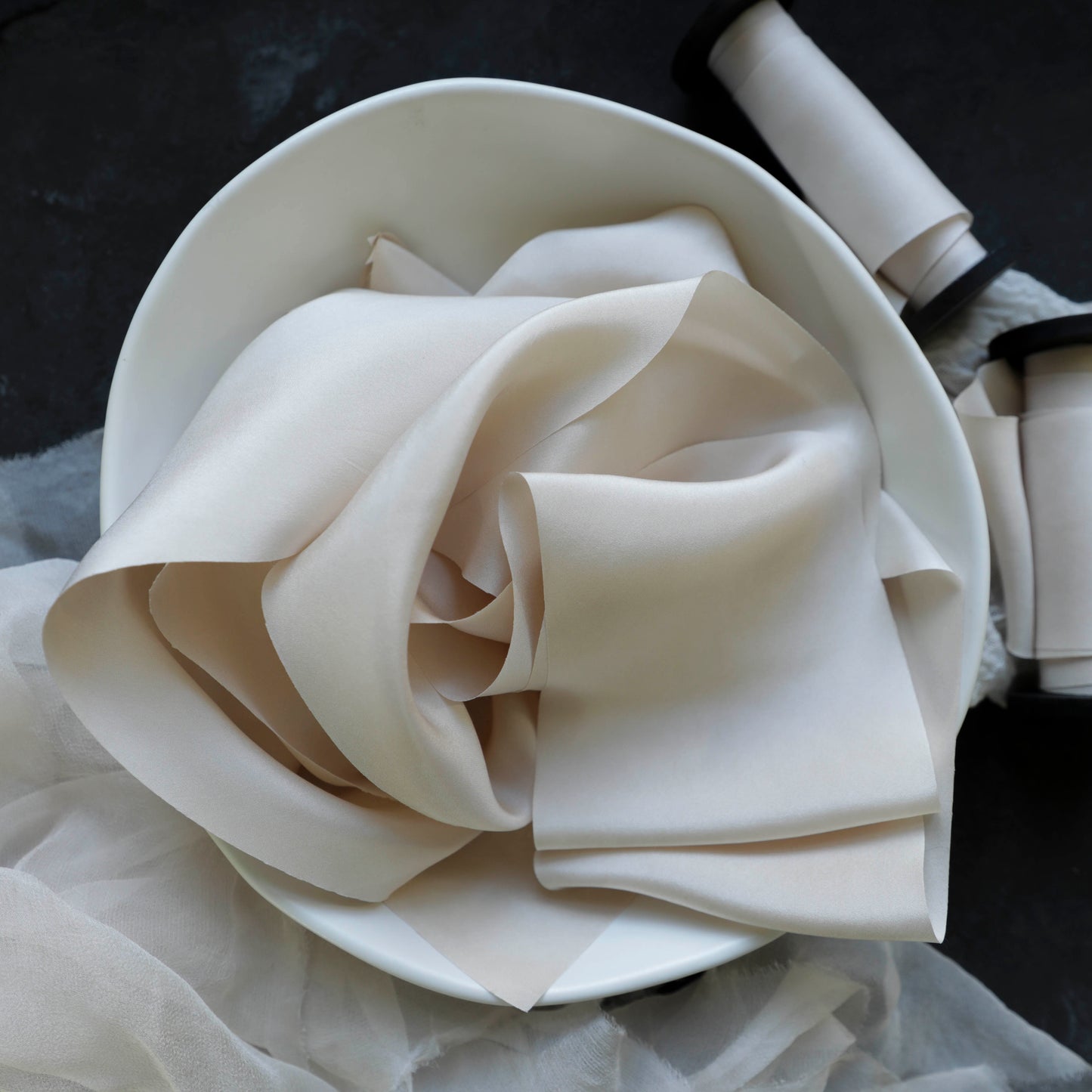 Light Blush Silk Ribbon
