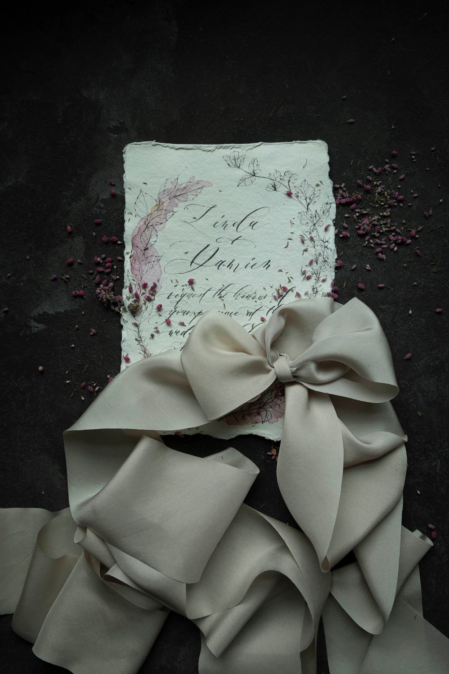 Light Champagne Silk Ribbon {Seconds}