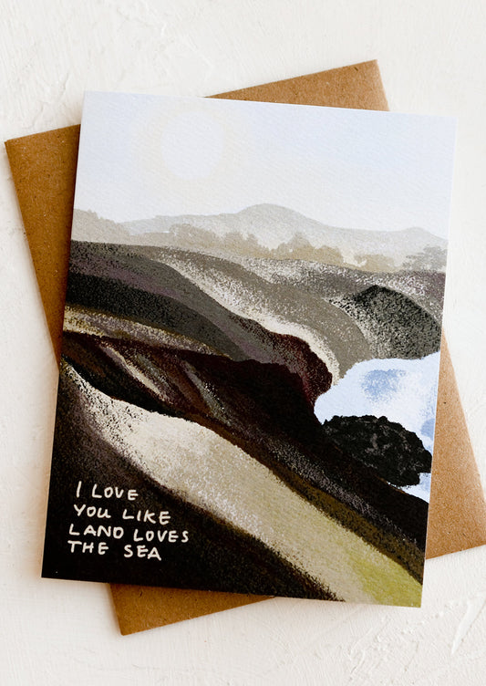 Like the Land Loves The Sea Card