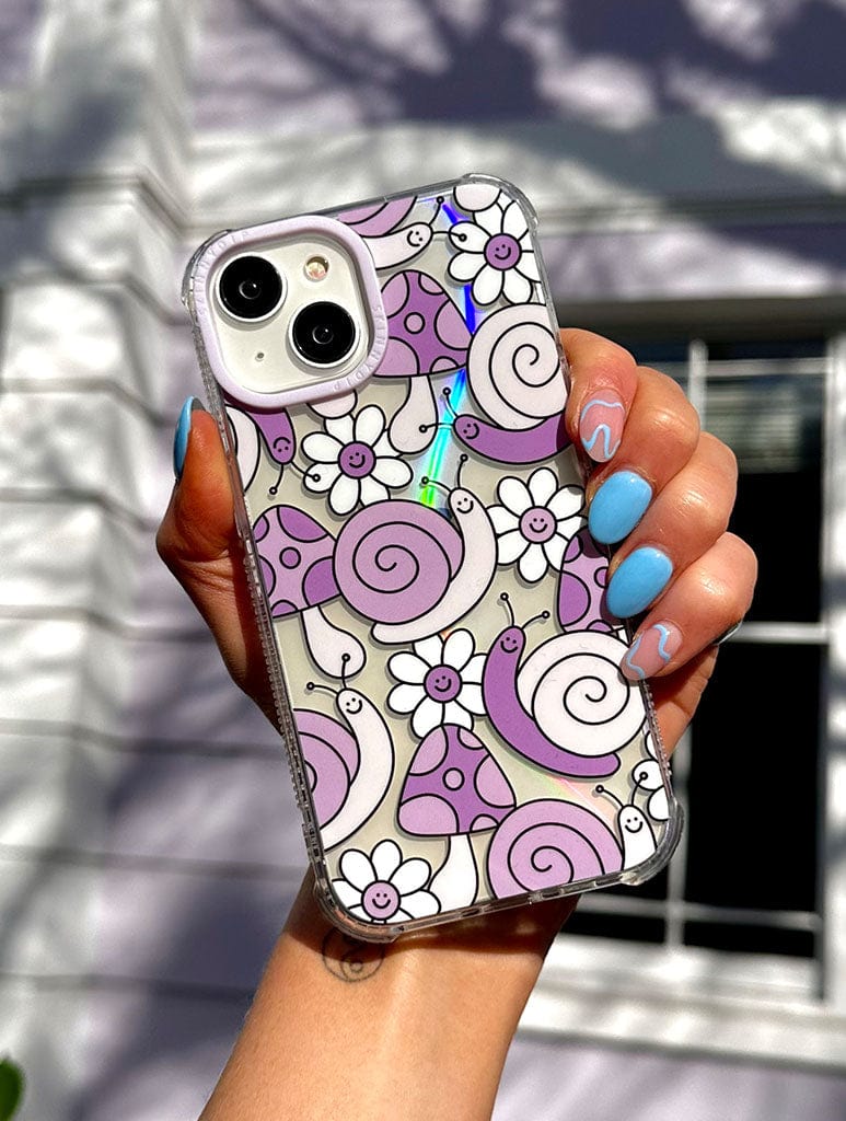 Lilac Snail Shock iPhone Case