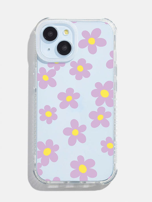 Lilac & Yellow Flower Shock iPhone Case