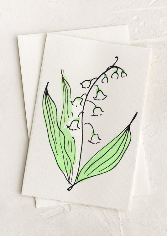 Lily Of The Valley Blank Card