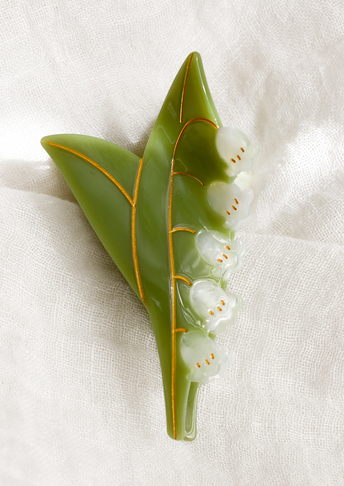 Lily of the Valley Hair Claw