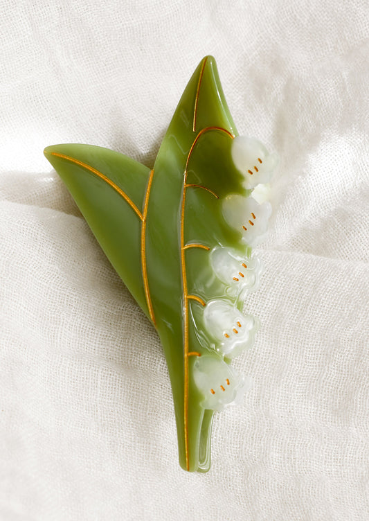 Lily of the Valley Hair Claw