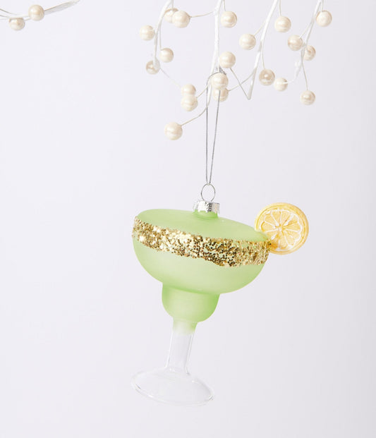 Lime Margarita Glass Ornament