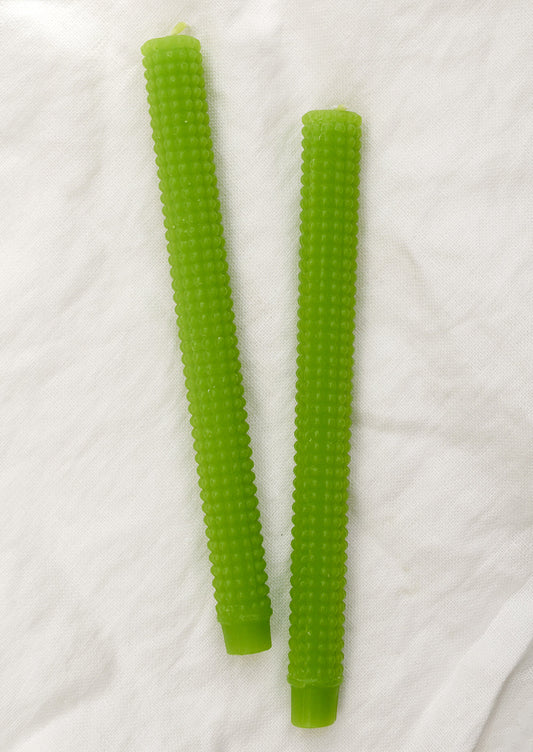 Hobnail Textured Taper Candle