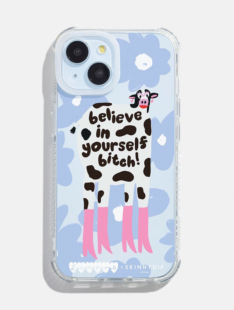 Limpet x Skinnydip Believe In Yourself Bitch Shock iPhone Case
