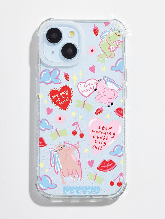 Limpet x Skinnydip Stop Worrying About Silly Shit Shock iPhone Case