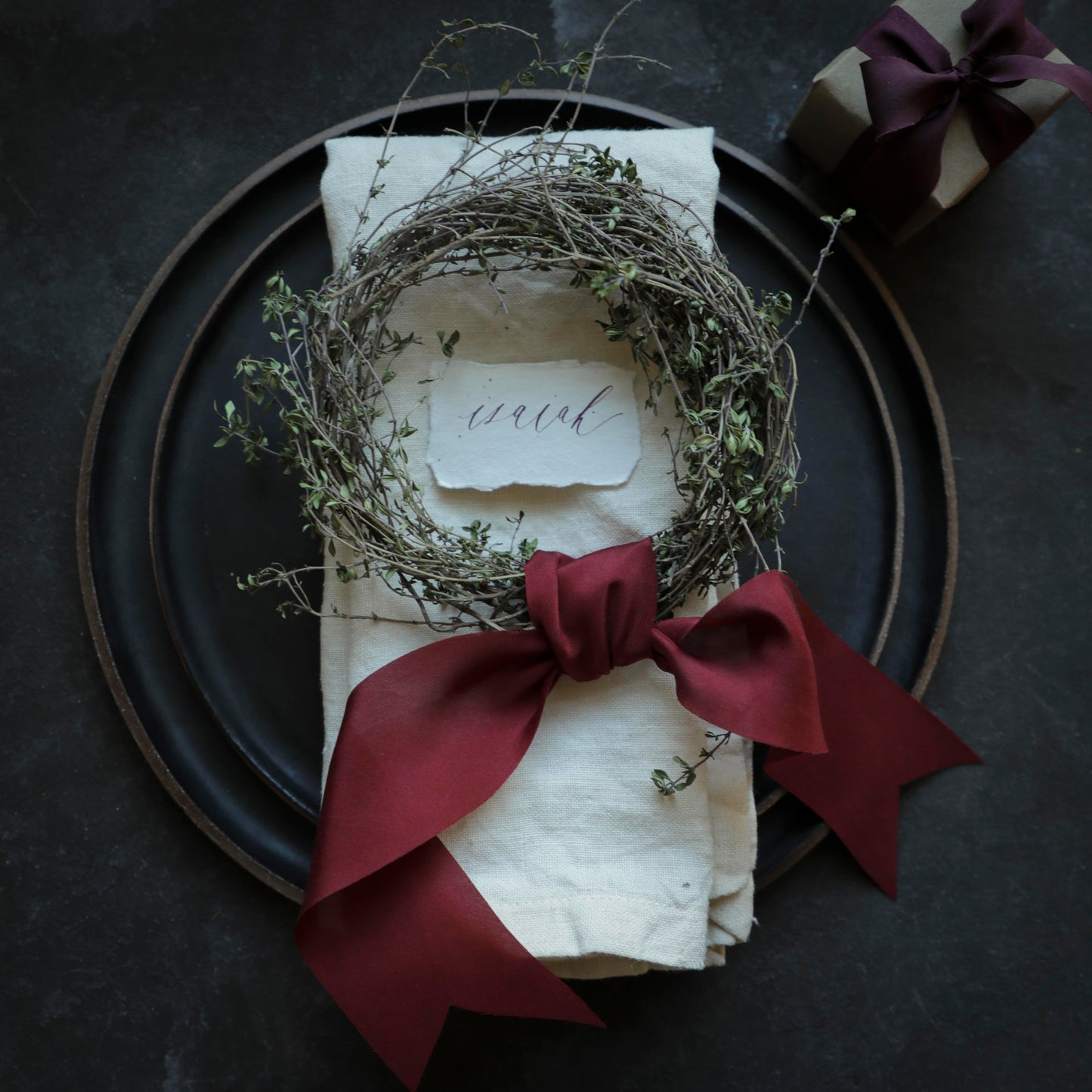 Hand-Loomed Linen Napkin Set of 4
