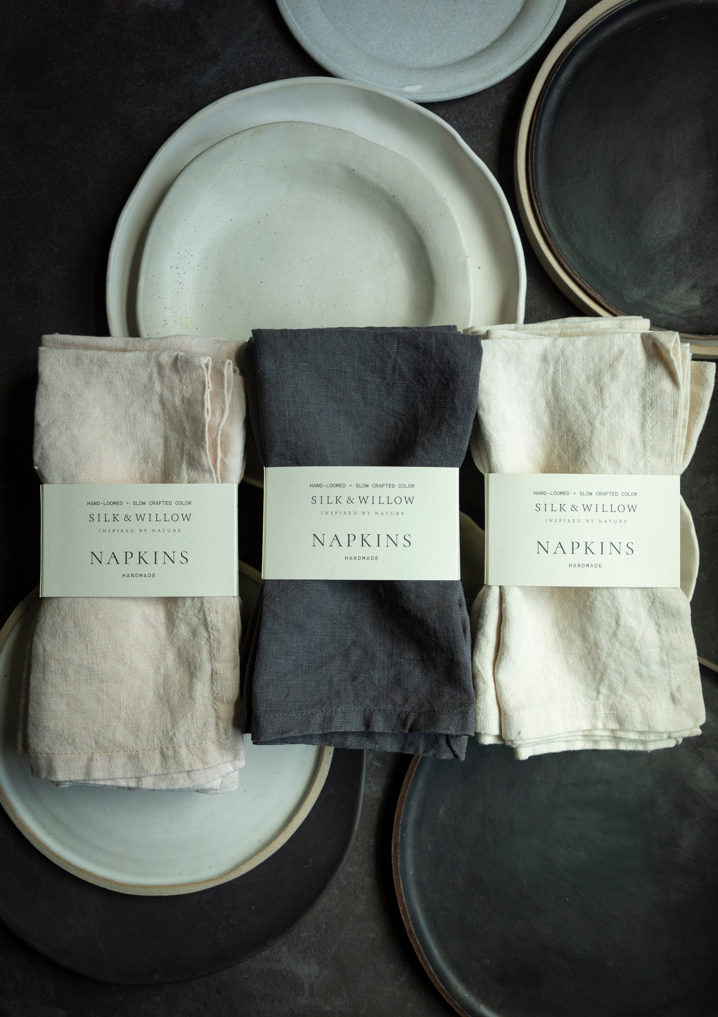 Hand-Loomed Linen Napkin Set of 4