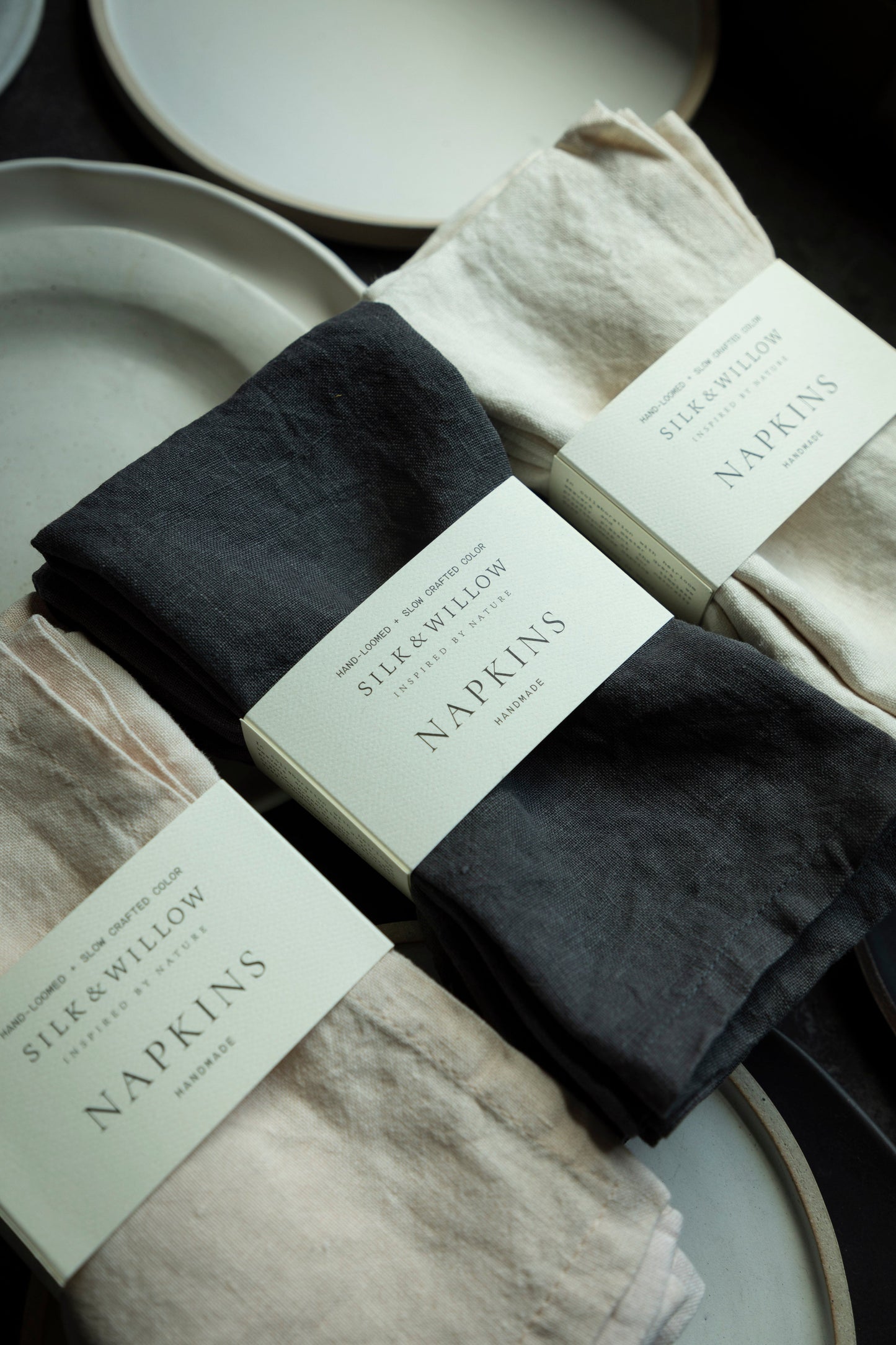 Hand-Loomed Linen Napkin Set of 4