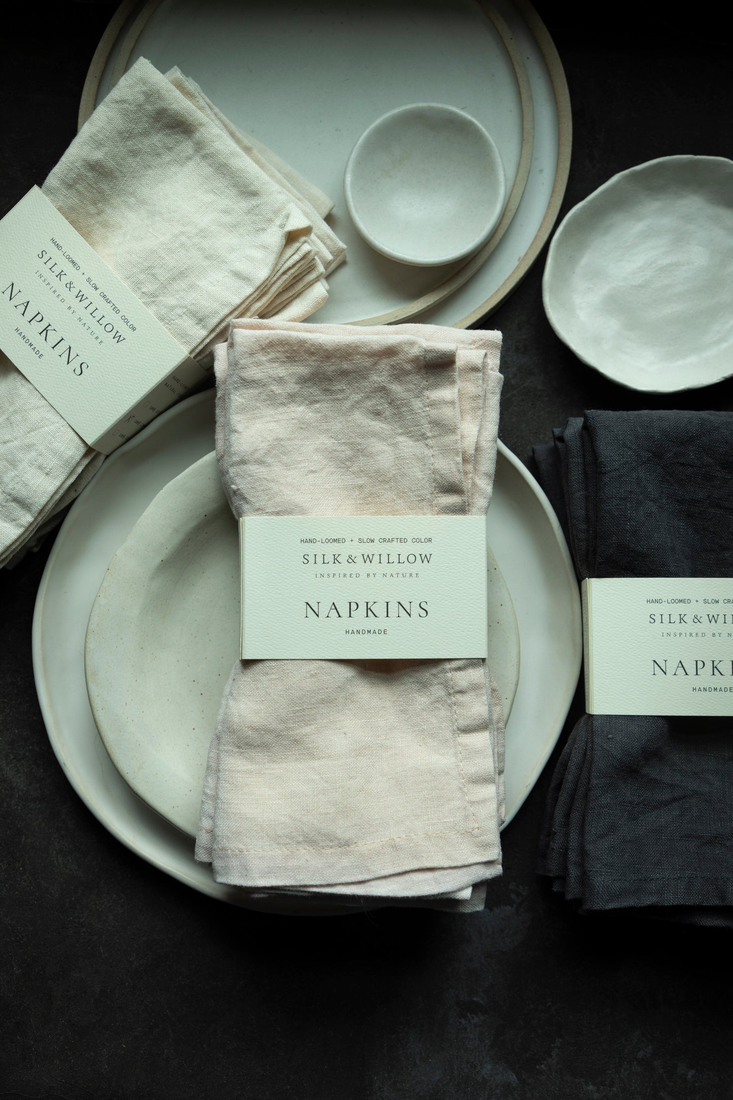 Hand-Loomed Linen Napkin Set of 4