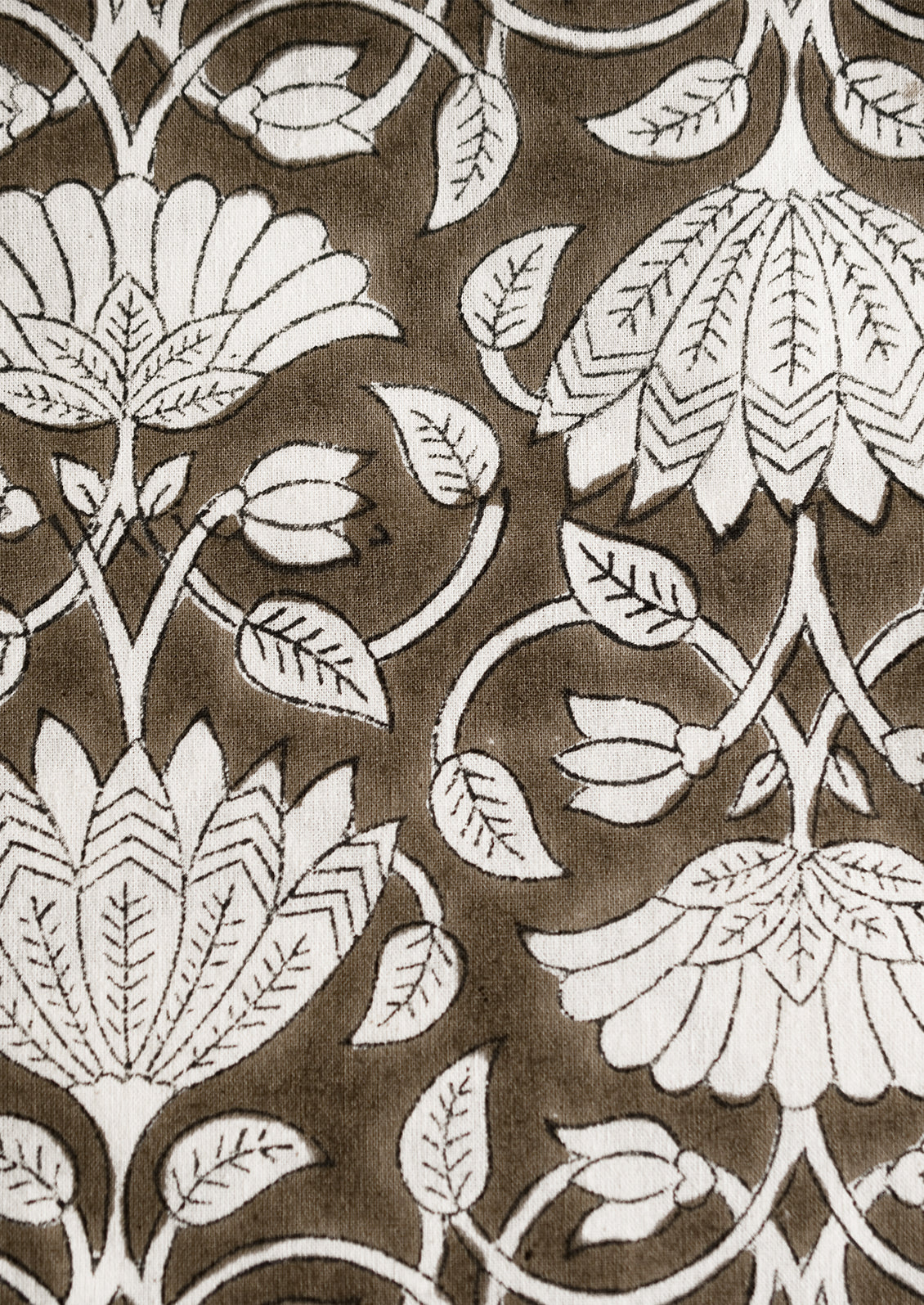 Lotus Print Tea Towel