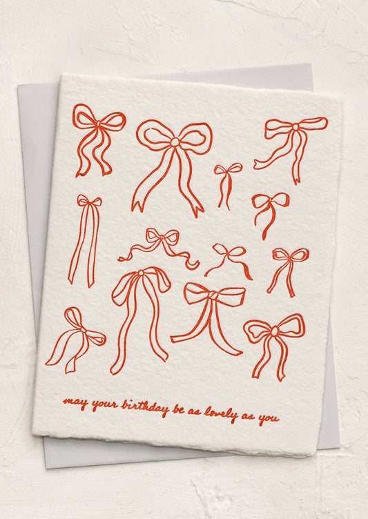 Lovely Bows Birthday Card