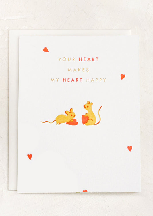 Mice In Love Card