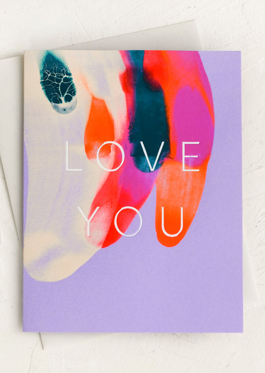 Orchid Palette Love You Card