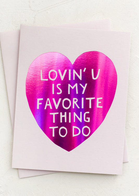 Lovin' You Card