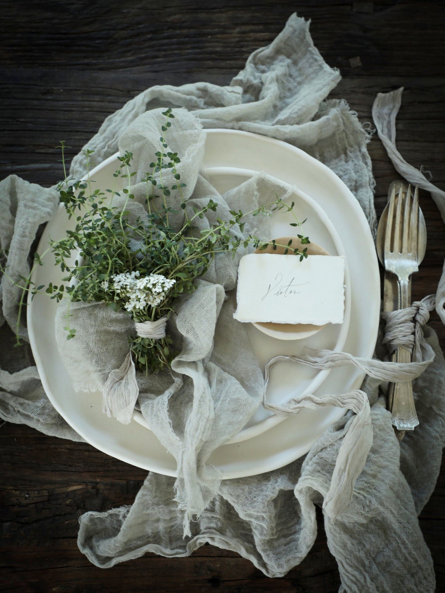 Dove Gray {Heirloom Weave Runner}