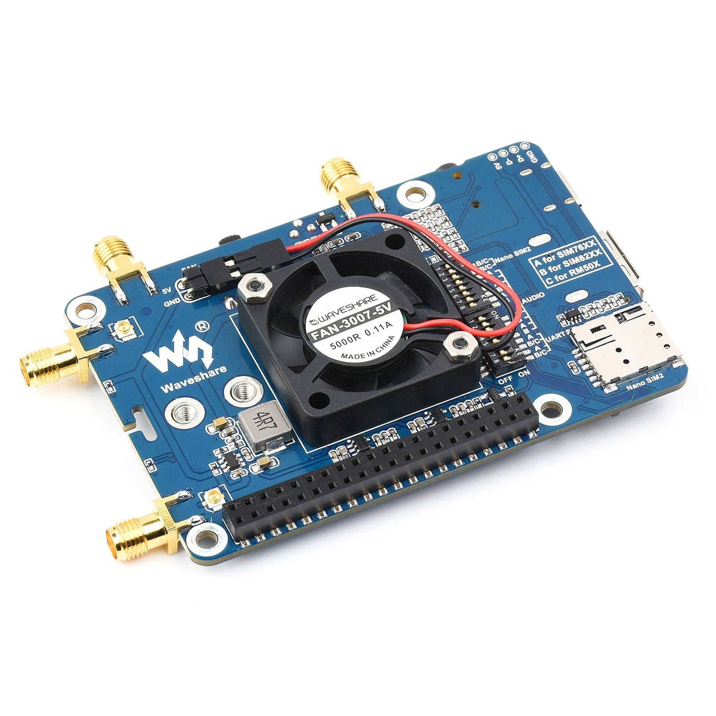 LTE Cat 6 Communication HAT for Raspberry Pi