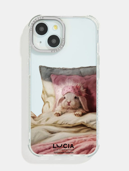 Lucia Heffernan x Skinnydip Sleepy in Bed Bunny Shock iPhone Case