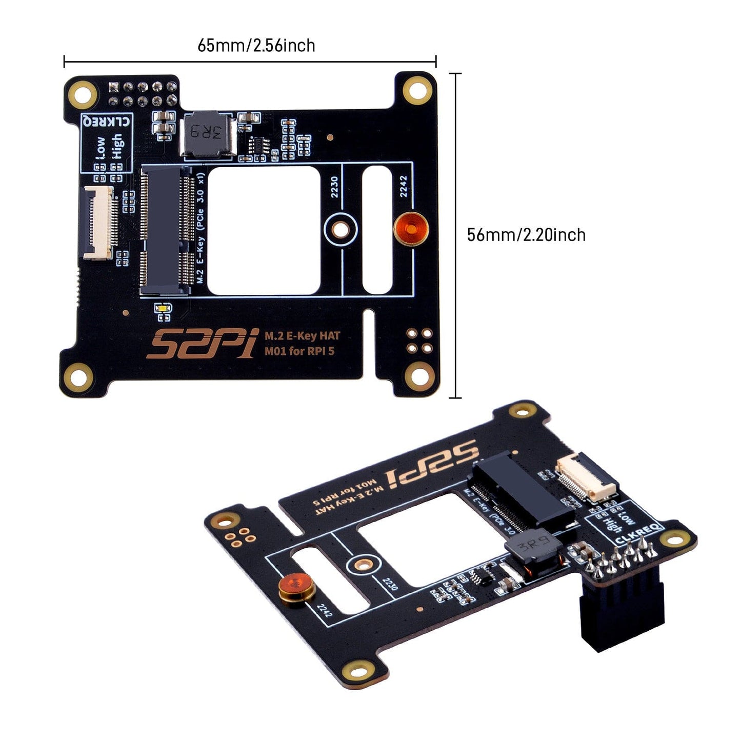 M.2 2242 E-Key Top for Raspberry Pi 5