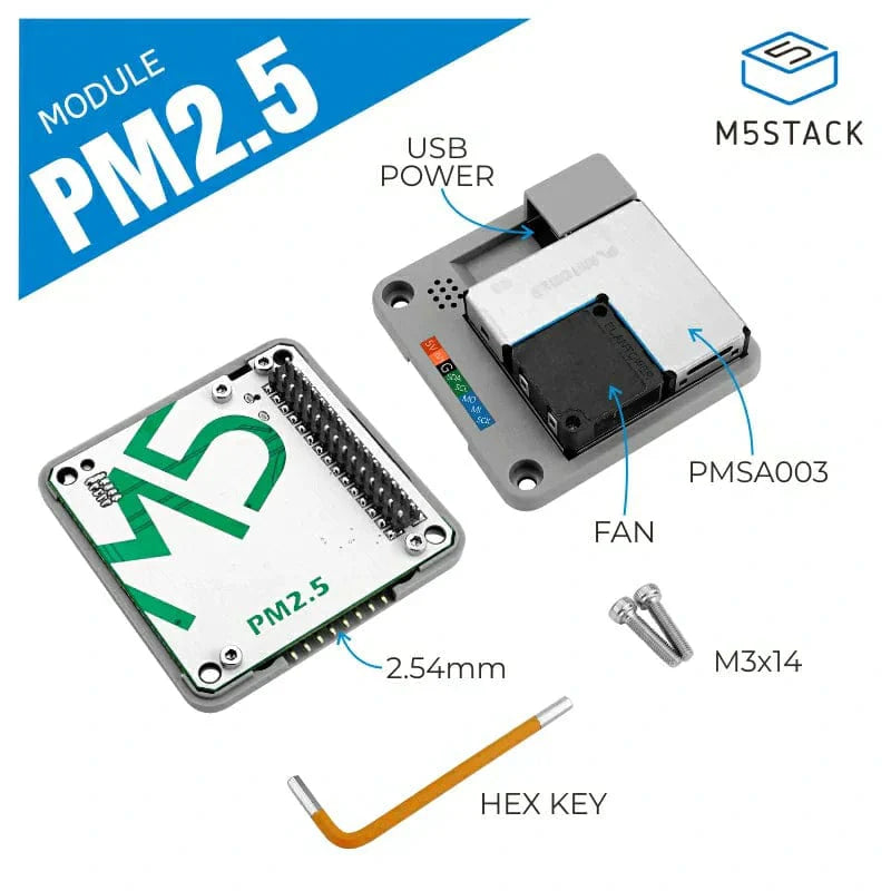 M5Stack PM2.5 Air Quality Module (PMSA003)