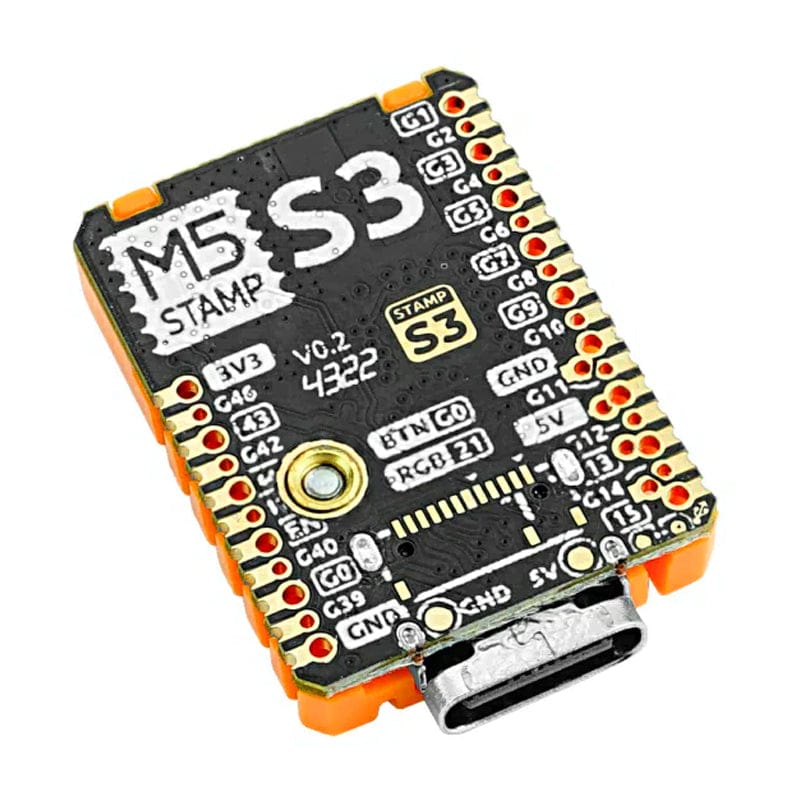 M5StampS3 with 1.27mm Header Pins