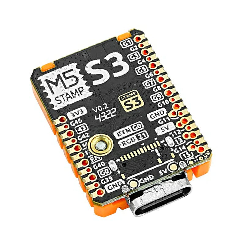 M5StampS3 with 2.54mm Header Pins