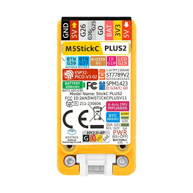 M5StickC PLUS2 ESP32 Mini IoT Development Kit
