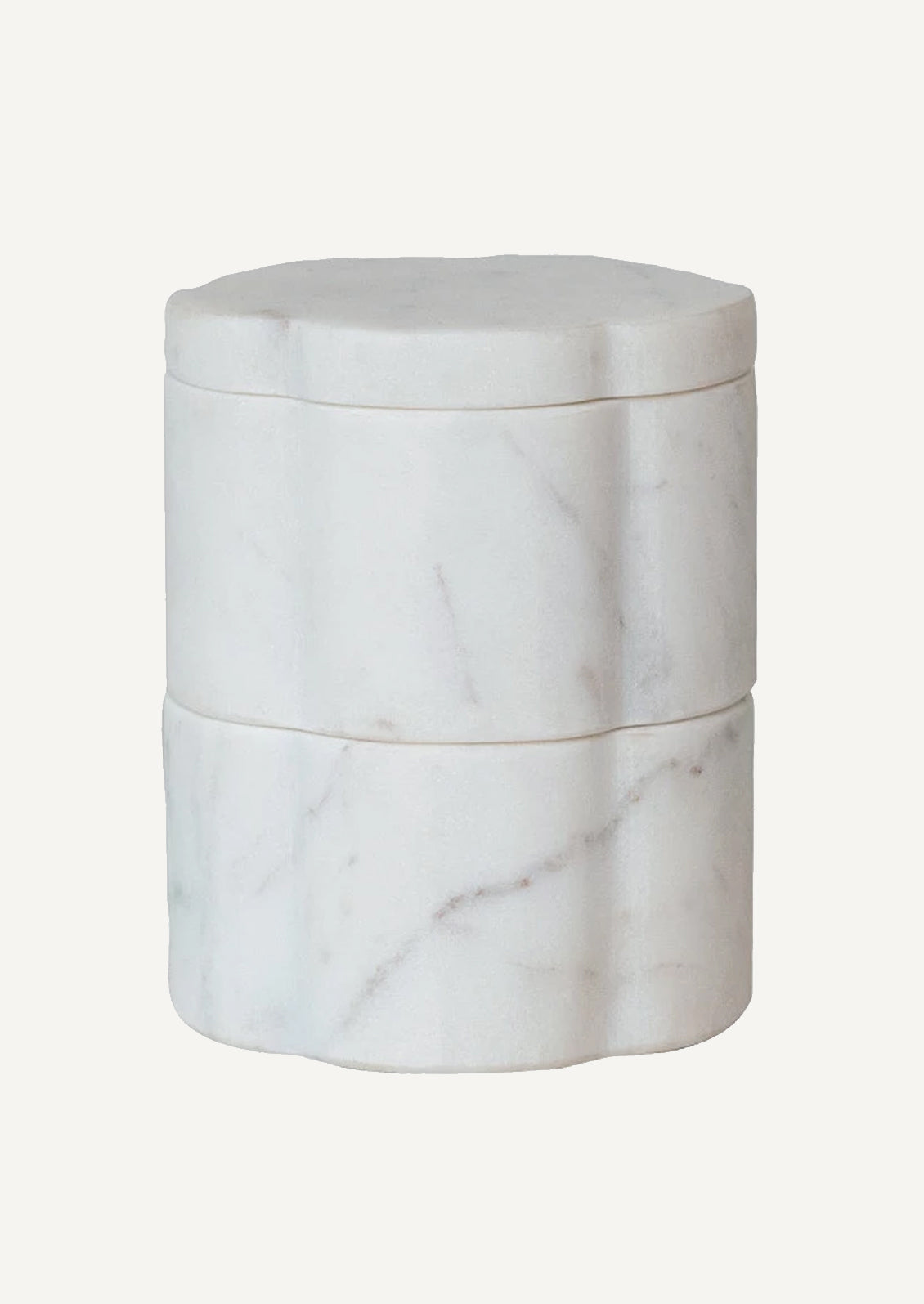 Scalloped Marble Pinch Pots