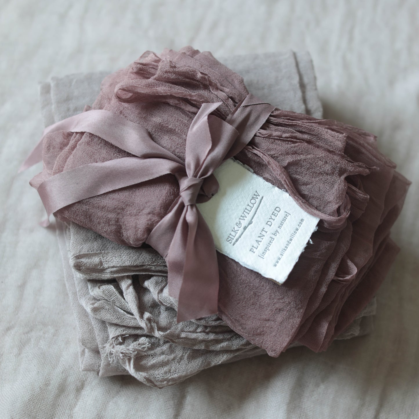 Mauve {Sheer Silk Runner}