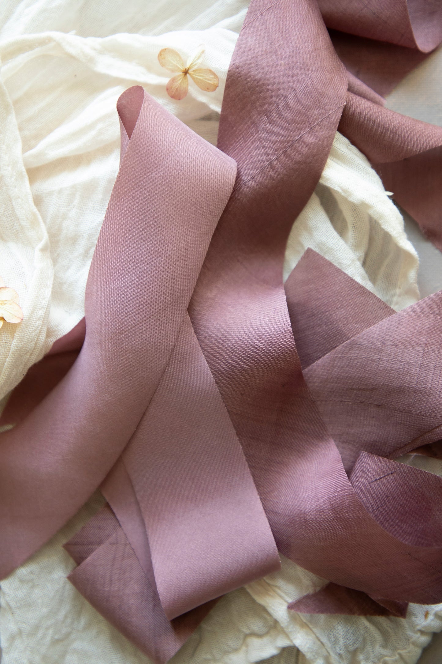 Mauve Silk Ribbon