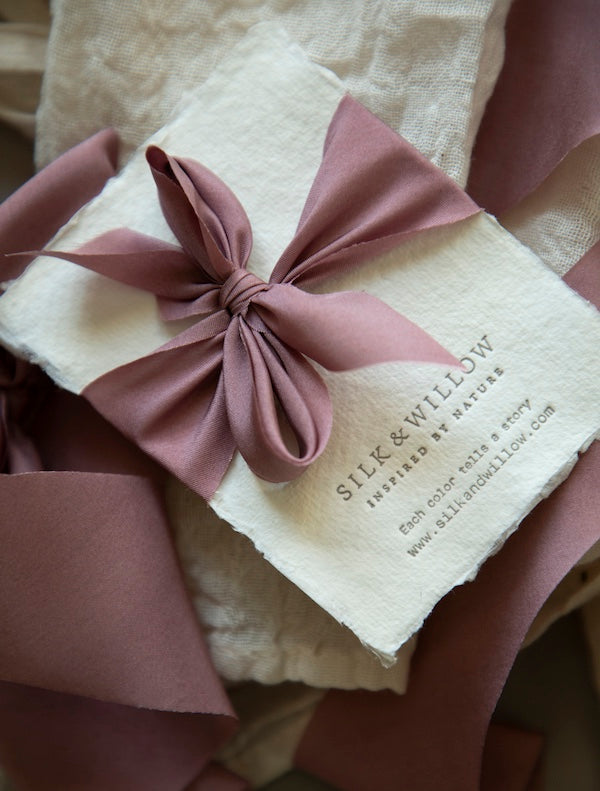 Mauve Silk Ribbon