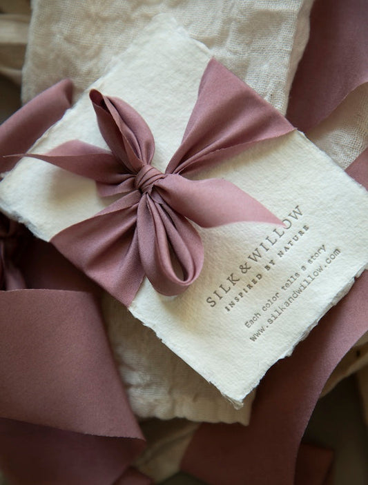Mauve Silk Ribbon